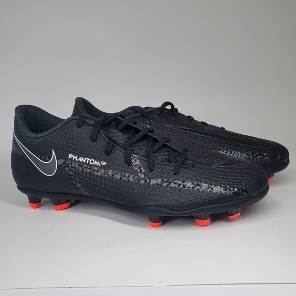 Nike Phantom GT2 Club FG/MG Shadow Pack Black White Red DA5640-001 Soccer Cleats - Picture 2 of 7